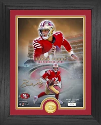 Highland Mint Brock Purdy San Francisco 49ers  13" x 16" Legends Bronze Coin Photo Mint