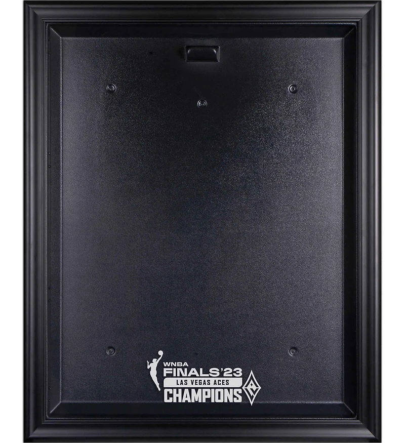 Las Vegas Aces 2023 WNBA Finals Champions Black Framed Logo Jersey Display Case
