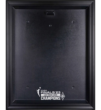 Las Vegas Aces 2023 WNBA Finals Champions Black Framed Logo Jersey Display Case