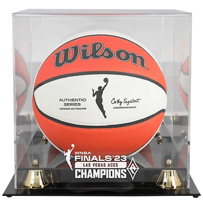 Las Vegas Aces 2023 WNBA Finals Champions Golden Classic Basketball Display Case