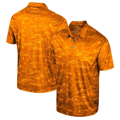 Men's Colosseum Tennessee Orange Volunteers Daly Print Polo
