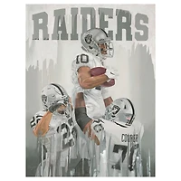 Rico Gafford, Doug Martin & Jonathan Cooper Las Vegas Raiders Deacon Jones Foundation 20" x 30" Stretched Canvas Print by Artist Tom Digiacco