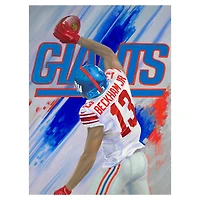 Odell Beckham Jr. New York Giants Deacon Jones Foundation 20" x 30" Stretched Canvas Print by Artist Tom Digiacco