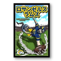 Los Angeles Rams 14" x 20" Framed Anime Art Print