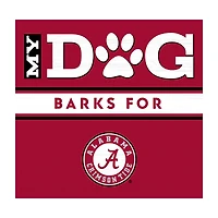Imperial  Alabama Crimson Tide 10" x 10.5" My Dog Barks Wood Wall Art
