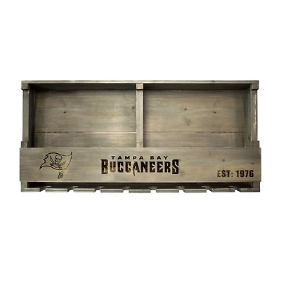Imperial  Tampa Bay Buccaneers Reclaimed 22" Oak Bar Shelf
