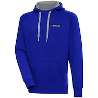 Men's Antigua  Royal NASCAR Victory Pullover Hoodie