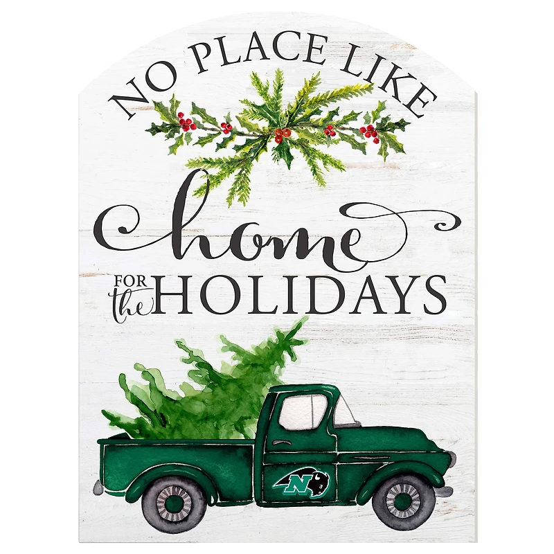 Nichols College Bison 16'' x 22'' Holiday Marquee Sign