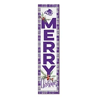 Abilene Christian University Wildcats 12'' x 48'' Outdoor Merry Christmas Leaner