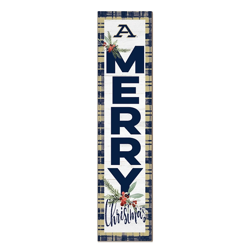 Akron Zips 12'' x 48'' Outdoor Merry Christmas Leaner