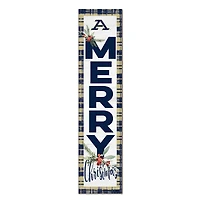 Akron Zips 12'' x 48'' Outdoor Merry Christmas Leaner