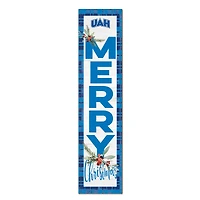 UAH Chargers 12'' x 48'' Outdoor Merry Christmas Leaner