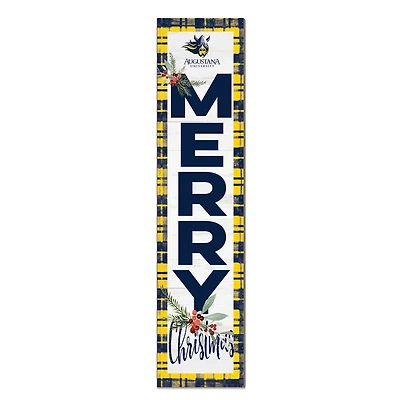 Augustana Vikings 12'' x 48'' Outdoor Merry Christmas Leaner
