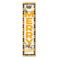 Arkansas Pine Bluff Golden Lions 12'' x 48'' Outdoor Merry Christmas Leaner