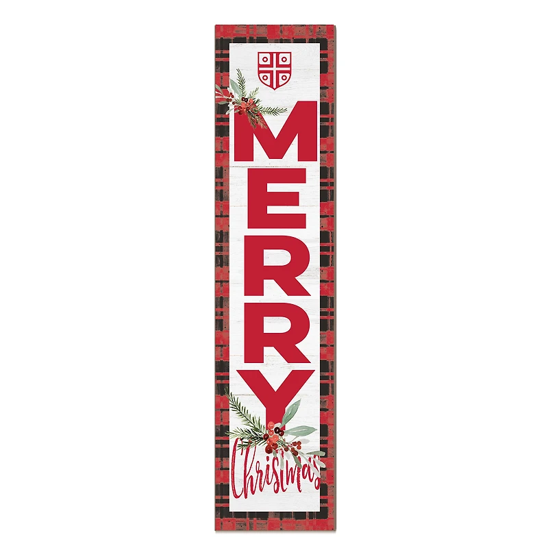 Benedictine Eagles 12'' x 48'' Outdoor Merry Christmas Leaner