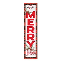 Carthage Firebirds 12'' x 48'' Outdoor Merry Christmas Leaner