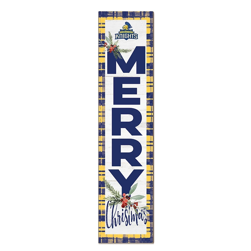 Carleton Knights 12'' x 48'' Outdoor Merry Christmas Leaner