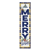 Carleton Knights 12'' x 48'' Outdoor Merry Christmas Leaner