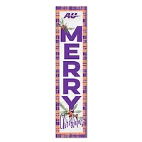 Alfred University Saxons 12'' x 48'' Outdoor Merry Christmas Leaner