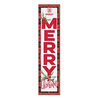 Bradley Braves 12'' x 48'' Outdoor Merry Christmas Leaner