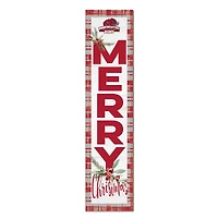 Bridgewater State Bears 12'' x 48'' Outdoor Merry Christmas Leaner