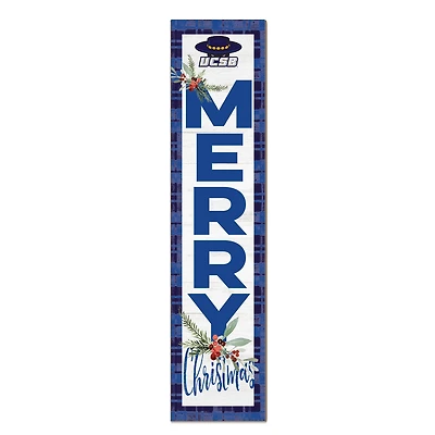 UC Santa Barbara Gauchos 12'' x 48'' Outdoor Merry Christmas Leaner