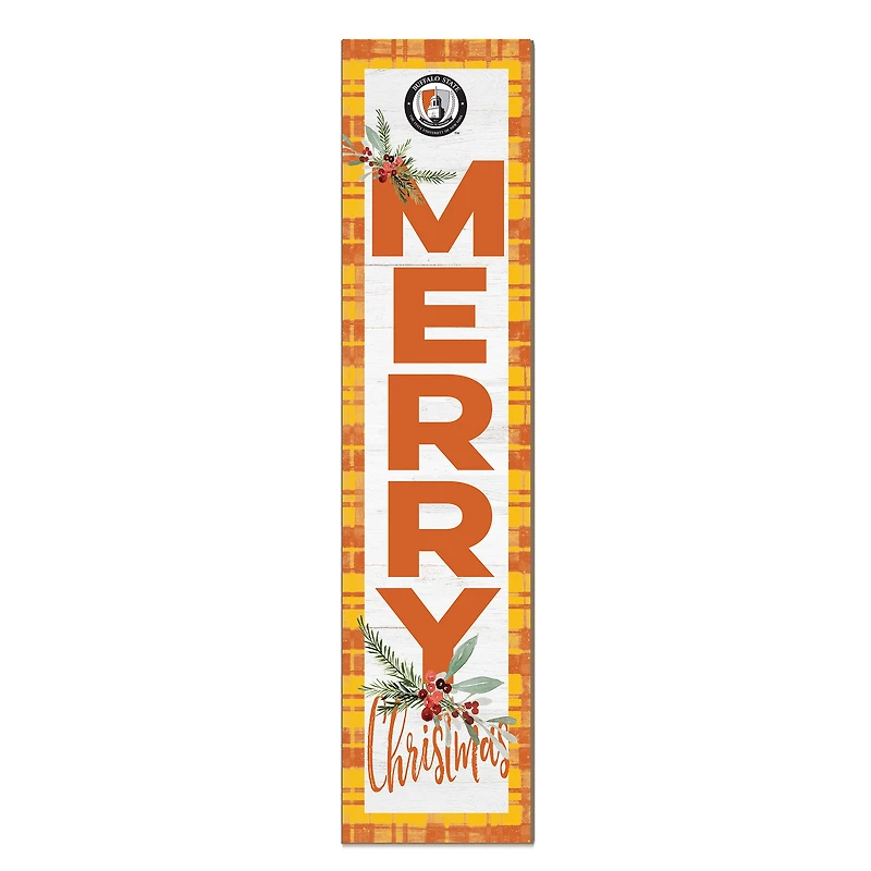 Buffalo State Bengals 12'' x 48'' Outdoor Merry Christmas Leaner