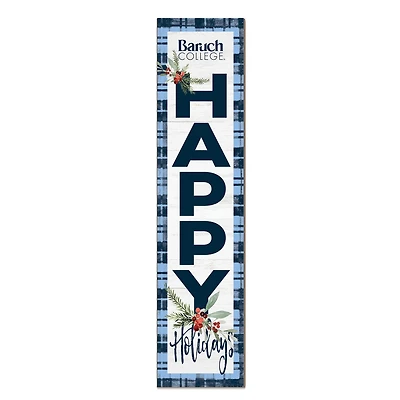 CUNY Baruch College 12'' x 48'' Outdoor Merry Christmas Leaner