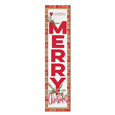 Caldwell Cougars 12'' x 48'' Outdoor Merry Christmas Leaner