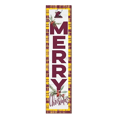 CMU Mavericks 12'' x 48'' Outdoor Merry Christmas Leaner