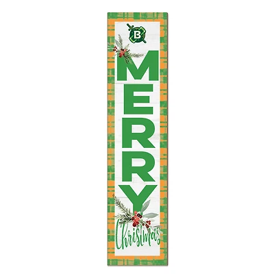 Belhaven Blazers 12'' x 48'' Outdoor Merry Christmas Leaner