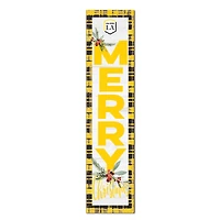 Cal State L.A. Golden Eagles 12'' x 48'' Outdoor Merry Christmas Leaner