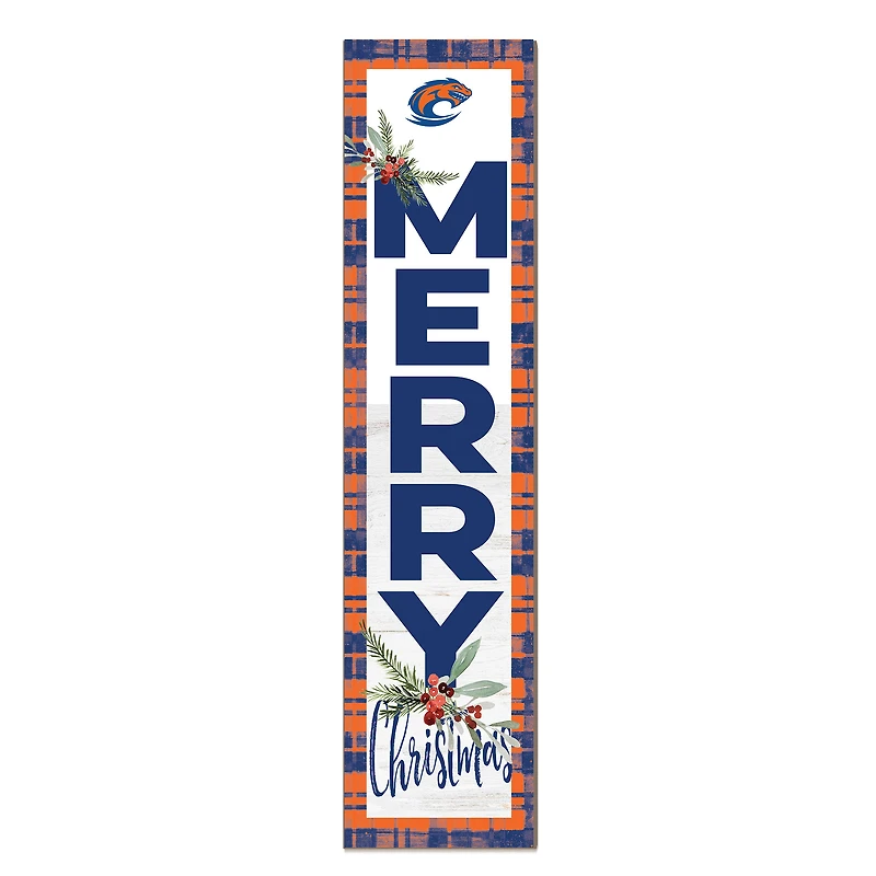 Clayton State Lakers 12'' x 48'' Outdoor Merry Christmas Leaner