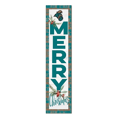 Coastal Carolina Chanticleers 12'' x 48'' Outdoor Merry Christmas Leaner