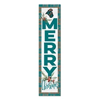 Coastal Carolina Chanticleers 12'' x 48'' Outdoor Merry Christmas Leaner