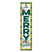 Clarkson Golden Knights 12'' x 48'' Outdoor Merry Christmas Leaner