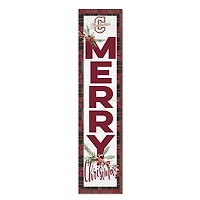 Charleston Cougars 12'' x 48'' Outdoor Merry Christmas Leaner