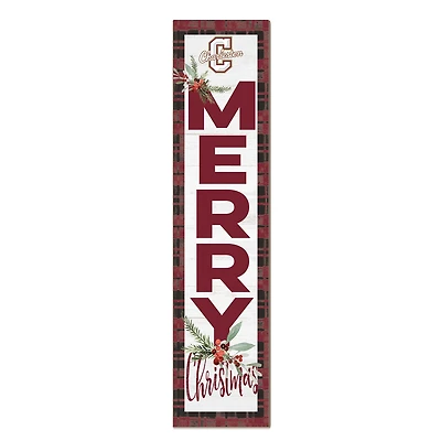 Charleston Cougars 12'' x 48'' Outdoor Merry Christmas Leaner