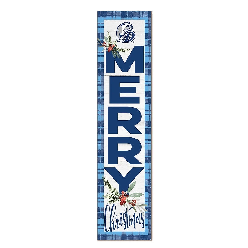 Drake Bulldogs 12'' x 48'' Outdoor Merry Christmas Leaner