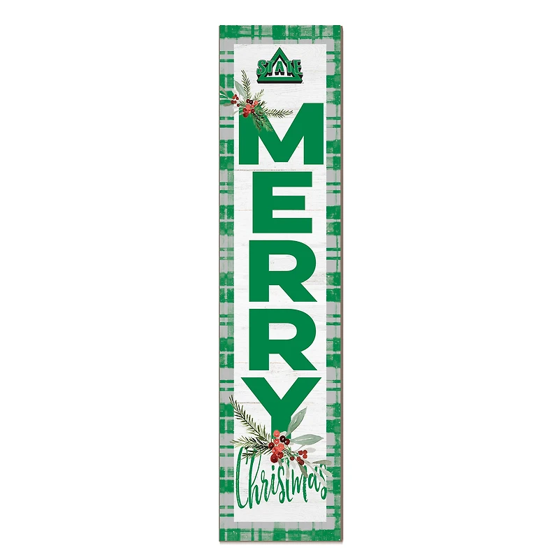 Delta State Statesmen 12'' x 48'' Outdoor Merry Christmas Leaner