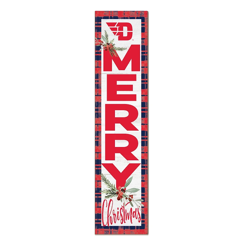 Dayton Flyers 12'' x 48'' Outdoor Merry Christmas Leaner