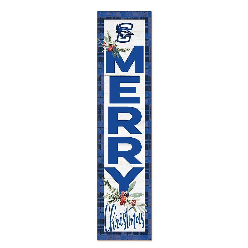 Creighton Bluejays 12'' x 48'' Outdoor Merry Christmas Leaner