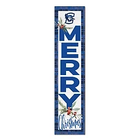 Creighton Bluejays 12'' x 48'' Outdoor Merry Christmas Leaner