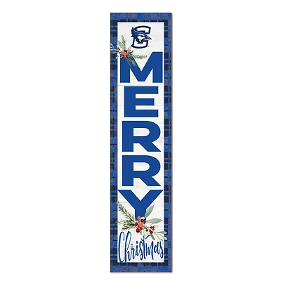 Creighton Bluejays 12'' x 48'' Outdoor Merry Christmas Leaner