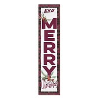 Eastern Kentucky Colonels 12'' x 48'' Outdoor Merry Christmas Leaner
