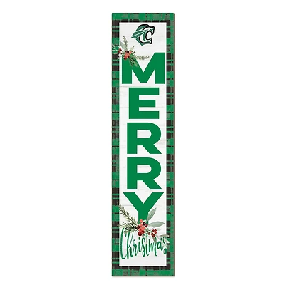 Cuesta College Cougars 12'' x 48'' Outdoor Merry Christmas Leaner