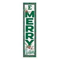 Eastern Michigan Eagles 12'' x 48'' Outdoor Merry Christmas Leaner