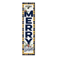 ETSU Buccaneers 12'' x 48'' Outdoor Merry Christmas Leaner