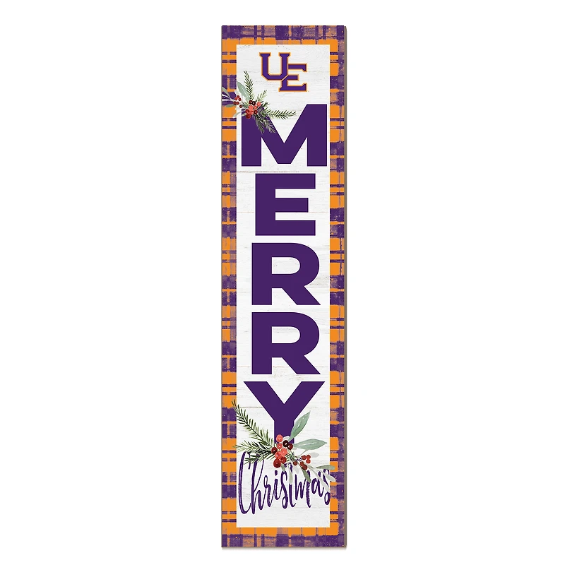 Evansville Purple Aces 12'' x 48'' Outdoor Merry Christmas Leaner