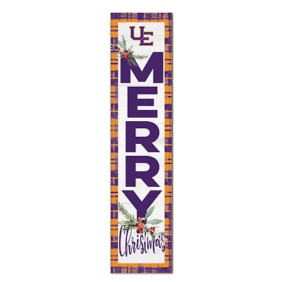 Evansville Purple Aces 12'' x 48'' Outdoor Merry Christmas Leaner